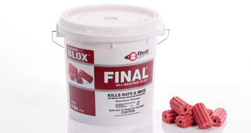 Bell Final BLOX Professional Mouse Rat Poison ALL WEATHER trap Rodenticide 12pcs 