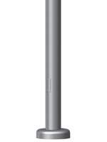 Round Straight Aluminum Hinged Anchor Base Light Pole Base Detail
