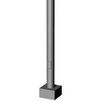 Round Straight Aluminum Anchor Base Light Pole Base Detail