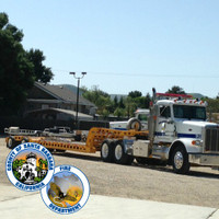 The Santa Barbra Fire Department with new LED Shoebox fixtures, aluminum anchor base light poles, and steel brackets.