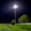 LED Sports lighters and custom sports poles intsalled on the soccer field