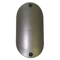 4.5in x 8in Oval Rounded Light Pole Hand Hole Cover with Screw Holes