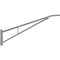 Single Fixture Mount, 6' Long, Aluminum Tapered Elliptical Truss Arm with 32in. Rise, Pole Top Clamp Mount