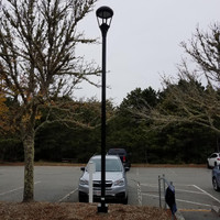 14' Round Straight Aluminum light pole for parking lot application