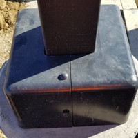 Base cover project for light poles along walkway