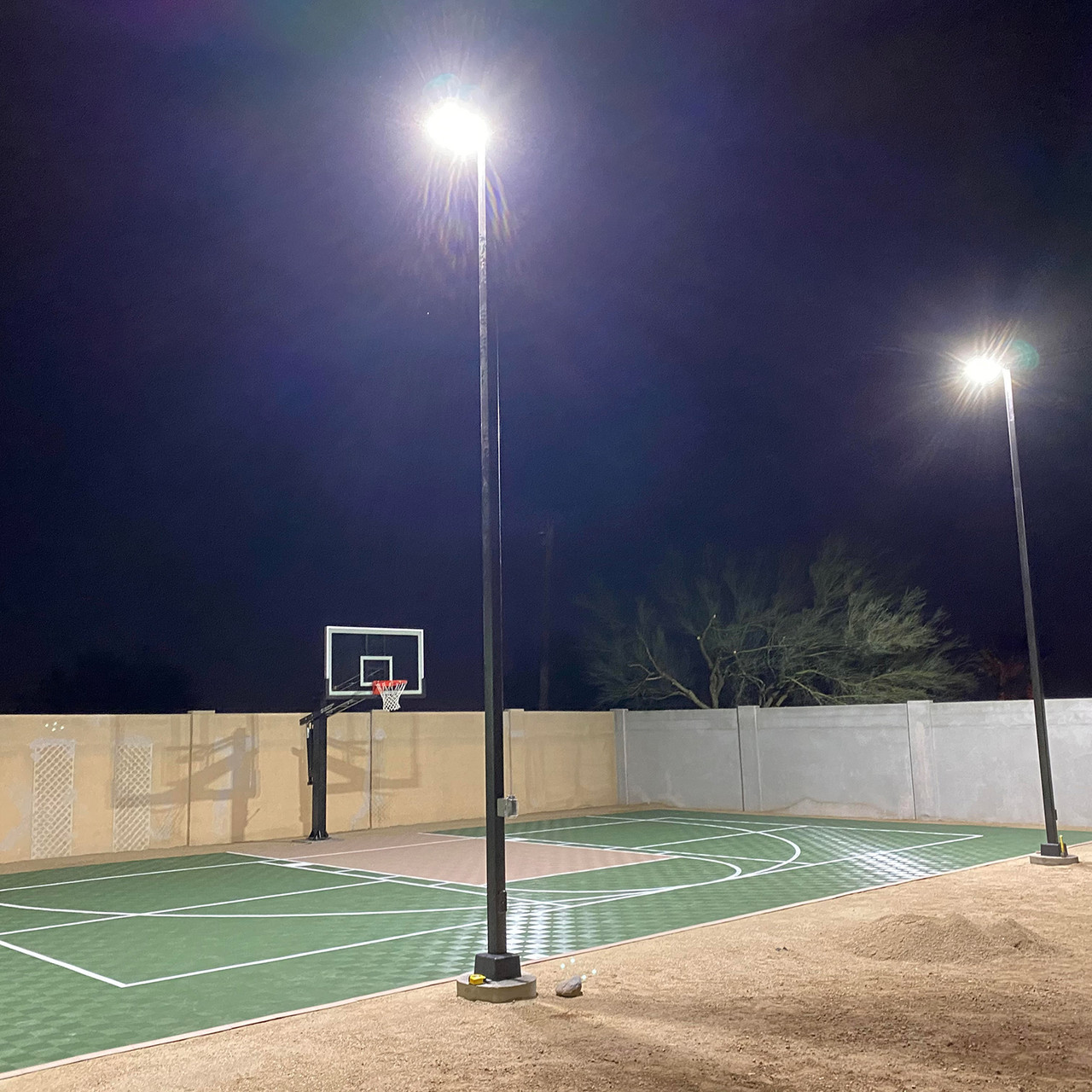 #12613: LED Lighting For Backyard Basketball Court in Arizona