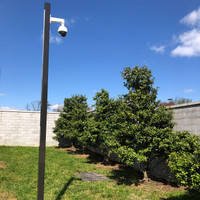 14' Aluminum light poles for security camera application