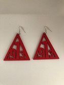 DST 1913 Red Earrings