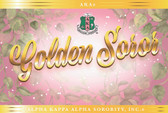 Alpha Kappa Alpha  Golden Soror Greeting Cards