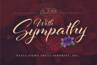 Delta Sigma Theta Sympathy Cards