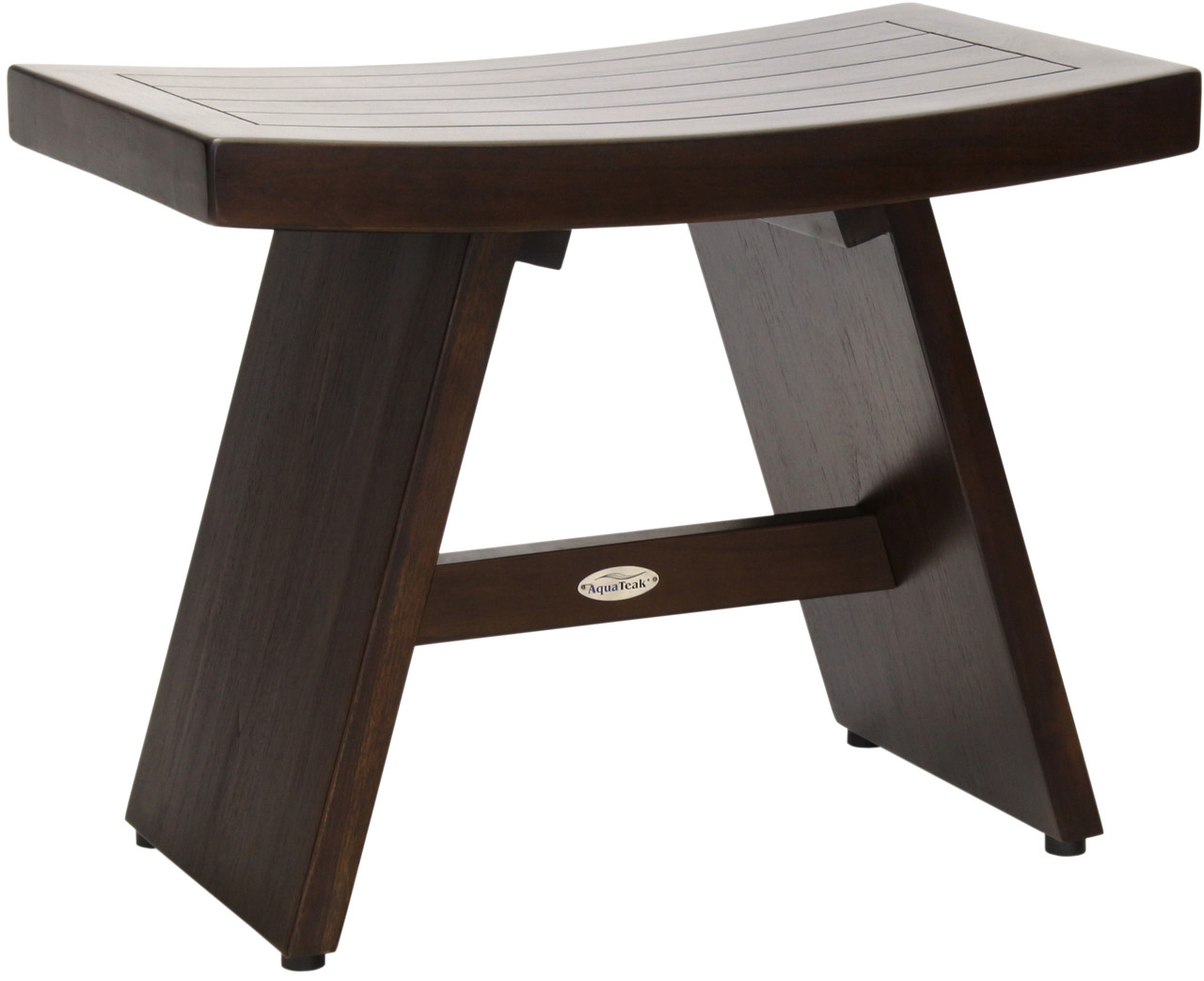 Aquateak Patented 24 Asia Curve Teak Shower Bench Patio Seating