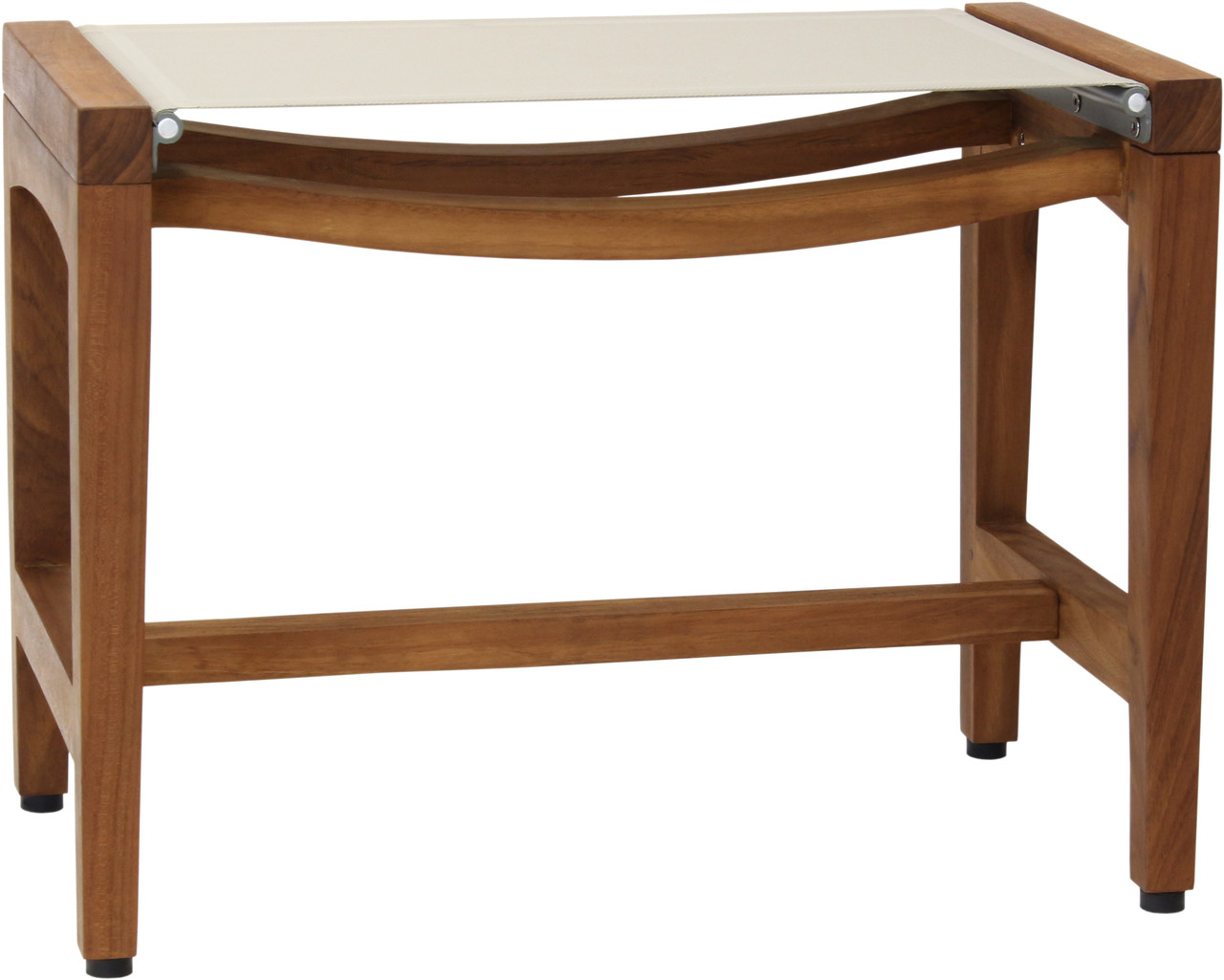 Patented 24 Asia Sling Teak Shower Bench Taupe Sling