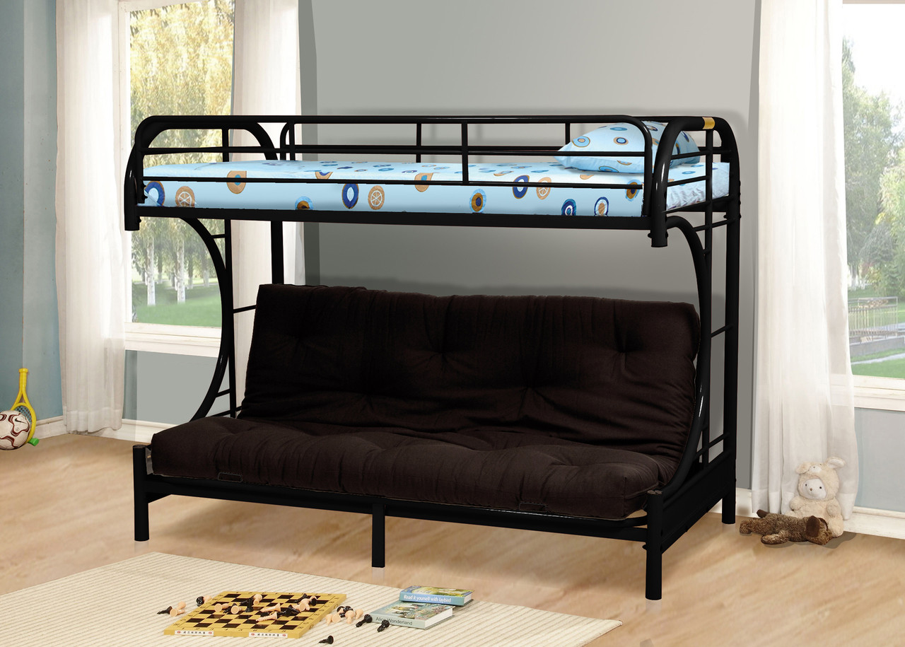 4509 Twin Futon Metal Bunk Bella Esprit   4509 Black  71345.1463091473.1280.1280 