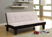 #85077 Velvet Top Sofa Futon Convertible