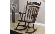 Traditional Rocking Chair #701019 (Dark Walnut)