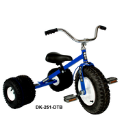 Kids Tricycle in Green Finish Dirt King 34 in Blue 