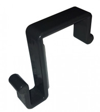 Universal Panel Hung Partition Coat Hook for 2" Thick Panels BLACK 