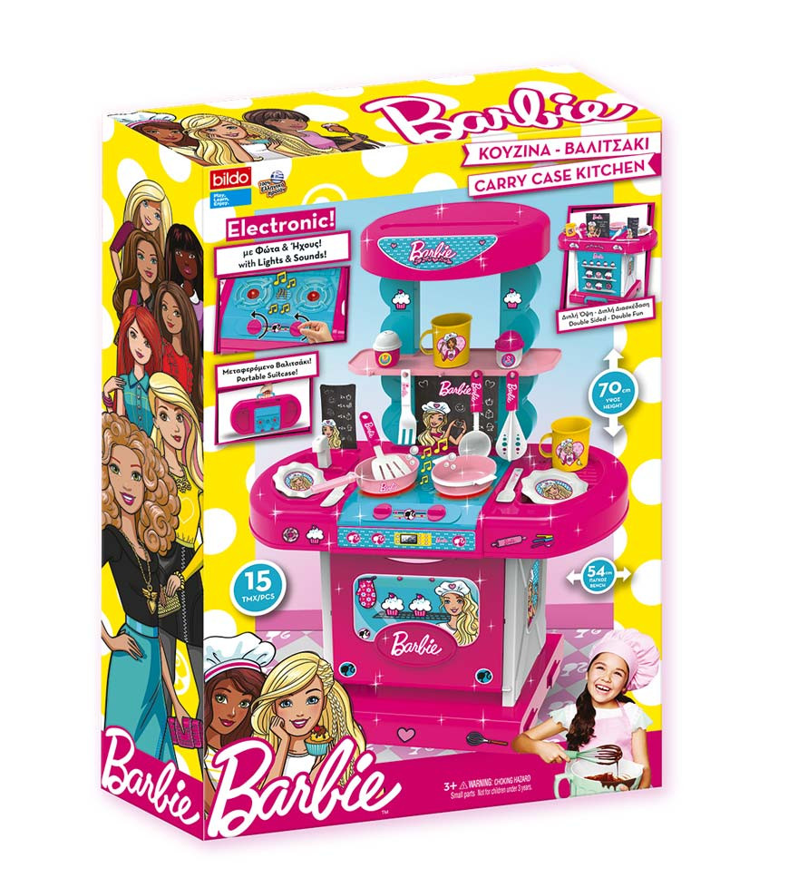 kitchen set with barbie