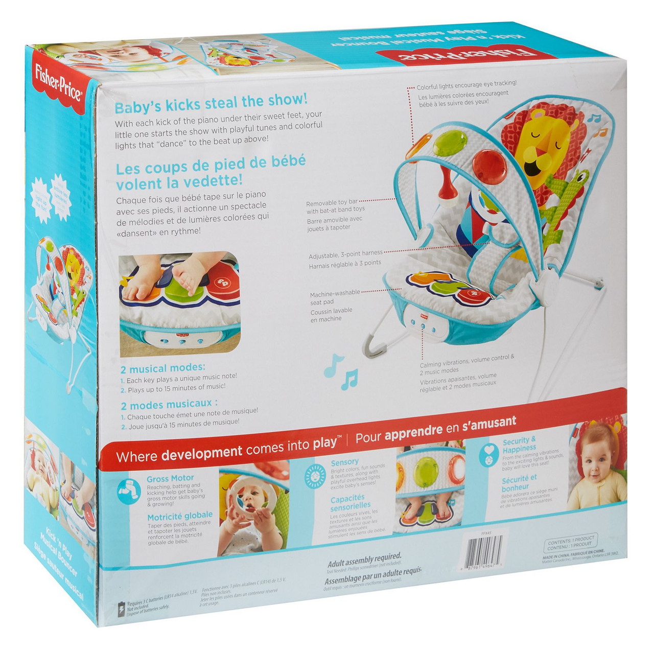 fisher price kick and play musical bouncer