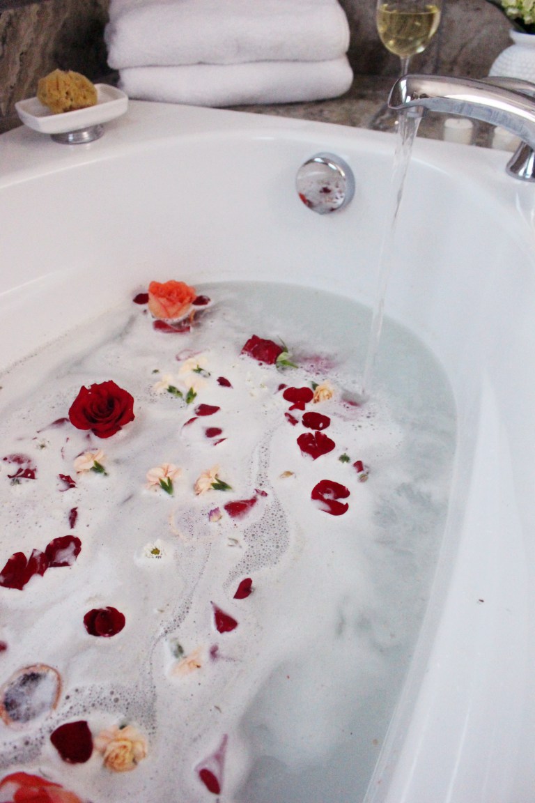 Jacuzzi in rose petals An Electrifying