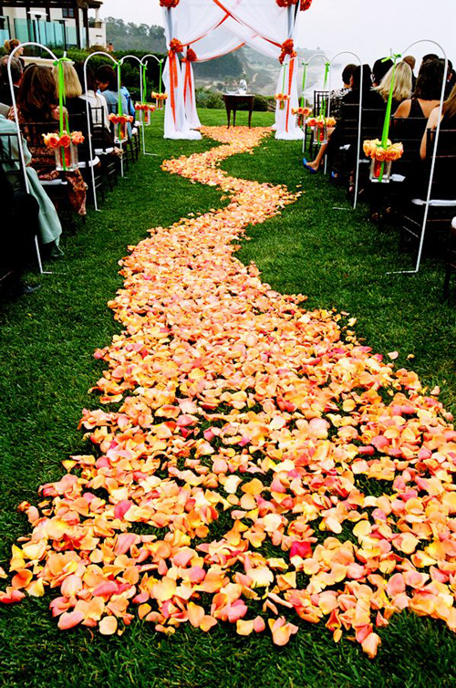 Rose Petal Aisle Styles and How to Calculate Petals Needed Flyboy