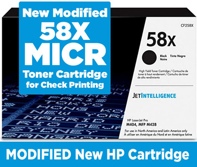 HP CF258X MICR (Magnetic) Toner Cartridge for Check Printing