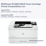 HP W1480X MICR Toner Cartridge for LaserJet 4001