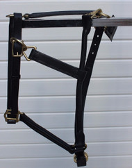 BROWN COLOR FULL LEATHER HEAD COLLAR FULLY RAISED /& PADDED COB AND PONY SIZE