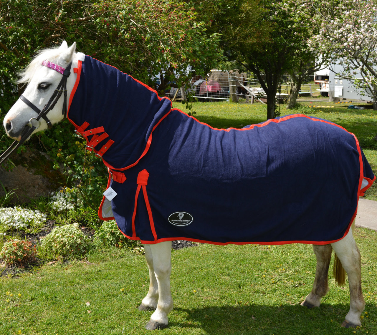 Miniature Antipiling Combo Fleece Rug Unicorn Equestrian