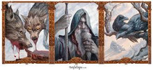 Found these images at https://highoncinemaa.com/high-on-gaming/god-of-war-ragnarok-odin-boss-fight-confirmed/5841/ I did't see a copywrite on the art work but I liked it <3