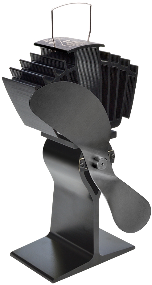 EcoFan UltrAir Heat Powered Wood Stove Fan - Black Fan Blades