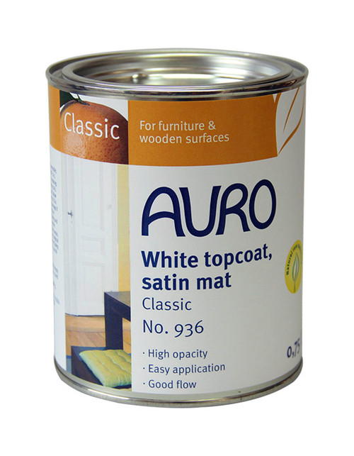 Auro 936 Linseed Oil Based Eggshell Paint (White)