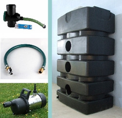 Space Saving Rainwater System with SteelPump - other options available