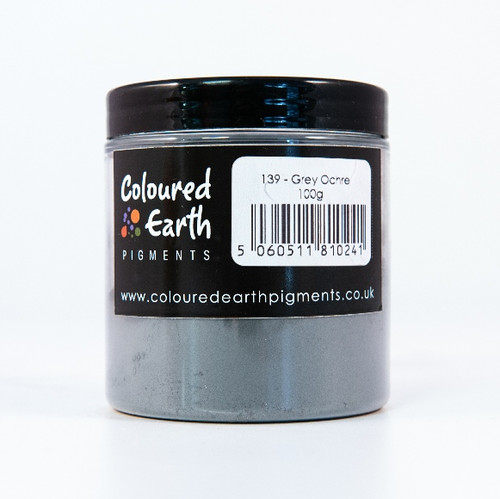 Natural Coloured Earth Pigments available in 100g pots (shown) 500g and 5kg. Many pigment colours available.
