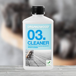 Organowood 03. Super concentrated biobased wood cleaner.