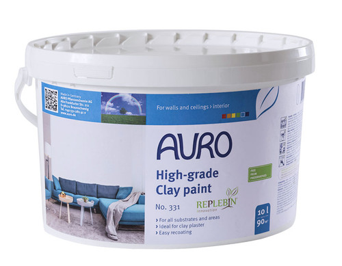 Auro 331 Natural Clay Paint - Wipeable, Preservative Free.