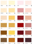 Colours part 2 of 4: GrafClean is available in White and 96 Colours (24 shown here). Note the colours with an (E) after then are less suited to exterior applications.