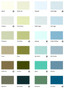 Colours part 3 of 4: GrafClean Mid Shine is available in White and 96 Colours (24 shown here). Note the colours with an (E) after then are less suited to exterior applications.