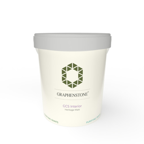 Graphenstone Colour Interior is available in 1 Litre, 4 Litre, and 10 Litre pots. 