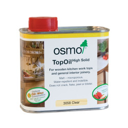 Osmo Top Oil (500ml) protects wooden kitchen worktops