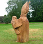 Sculptures in wood protected with Osmo UV Protection Oil (clear 410) by Paul Clarke, Aberporth.