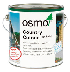 Osmo Country Colour available in 19 colours for interior and exterior wood (2.5l tin).