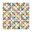 My favorite quilts often start in the scrap bag.  Fairview has a lot of visual movement, secondary design elements, and interesting techniques.