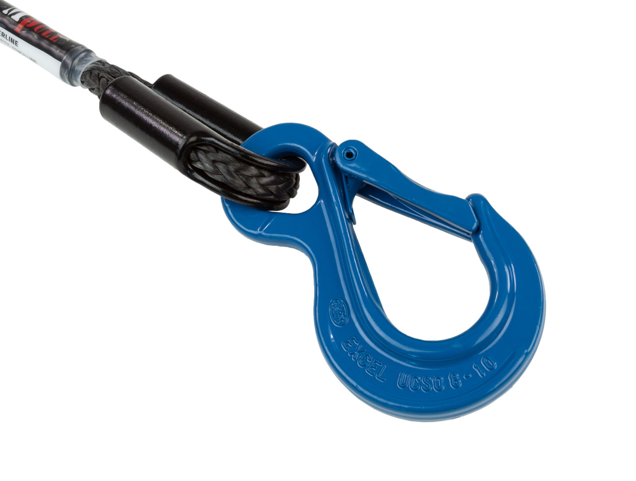 US Made AMSTEEL Blue Winch Rope 1/2 inch x 100 ft Blue (34,000 lb Strength)  (4X4 Vehicle Recovery)