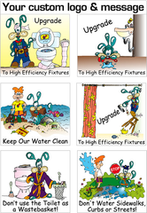 Splash the Water Dog Conservation Stickers | Series 2 | Fun Educational product for all ages!