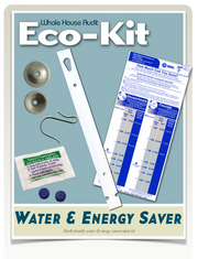 Simple Whole House Water Saving Bathroom Kit | Flow Restrictors, Toilet Dye Tablets Low Flush Displacement Bag
