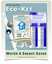 Custom Whole House Water Audit & Bathroom Kit | Flow Restrictors, Toilet Dye Tablets Low Flush Displacement Bag