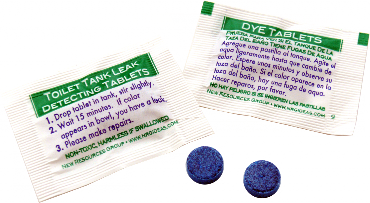 Trace A Leak Septic Dye  Test Tablets for Water Flow