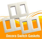 Decora Light switch & Outlet foam gasket insulator and draft stopper. Fits two wall plates.