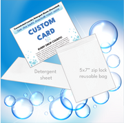 ECO Laundry Detergent Sheets Custom Printed Insert Concentrated Clean Scent 2 Loads